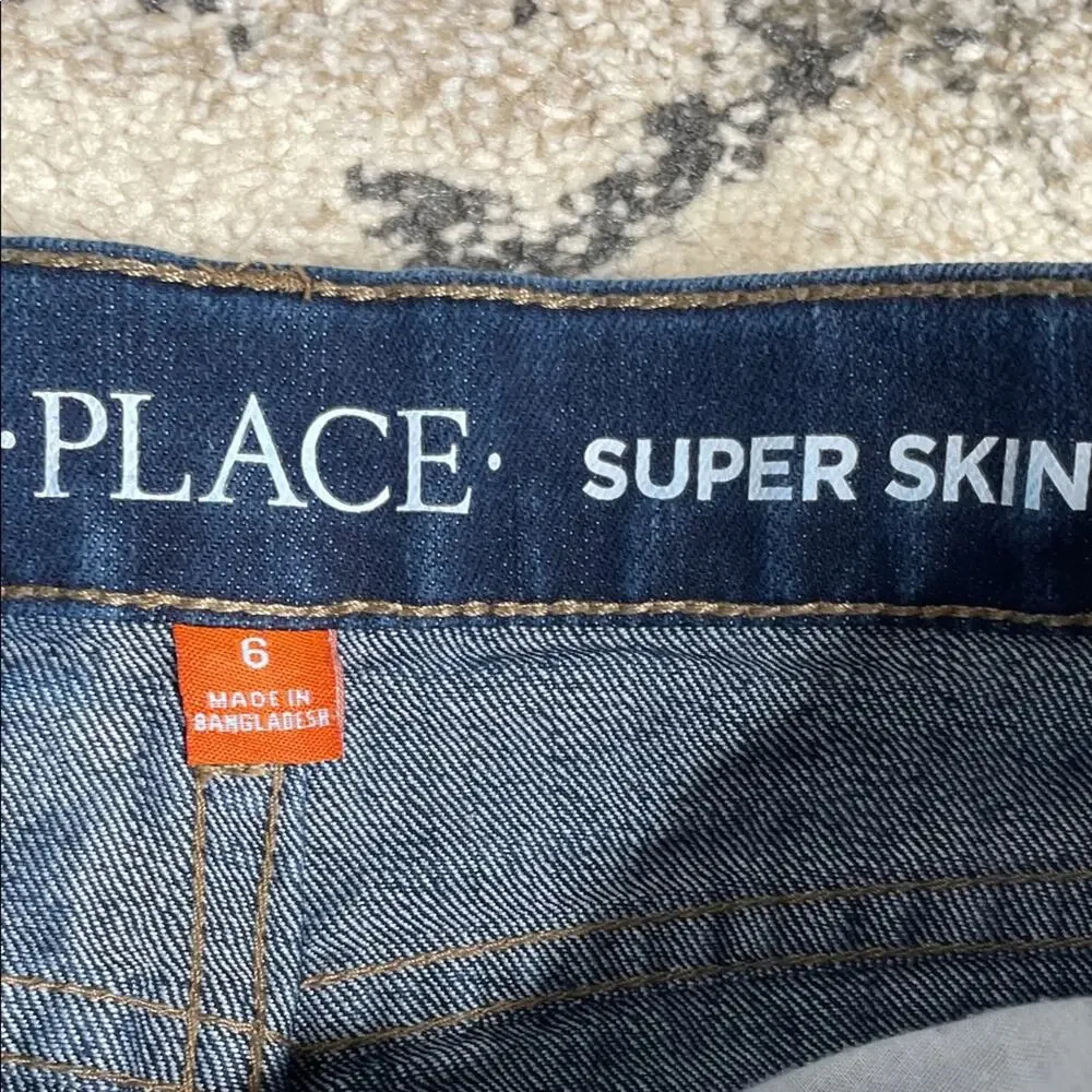 Children’s Place little girls size 6 Dark Blue Skinny Jeans